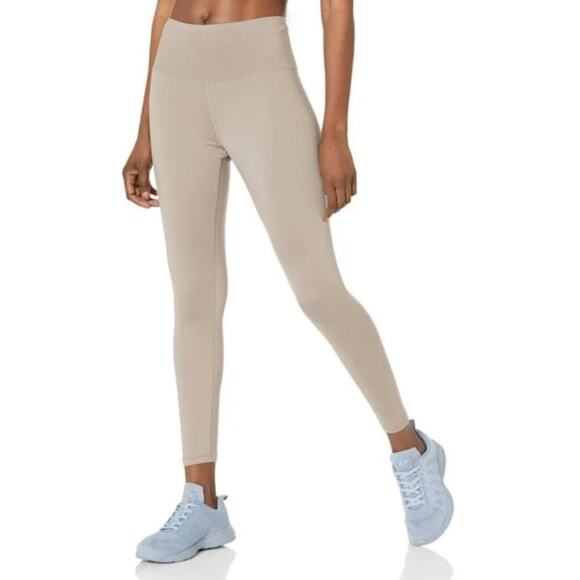 Jockey Women's Sueded Soft High Waisted Interlock 7/8 Leggings Size 14 Taupe NWT - Picture 1 of 8